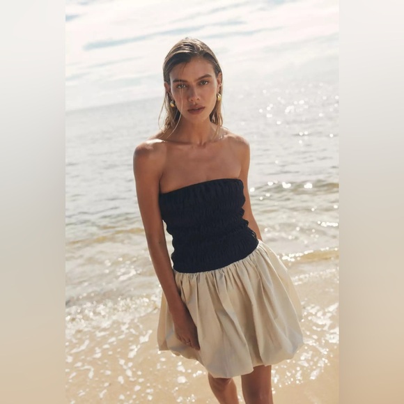 DISSH Dresses & Skirts - DISSH Stevie Black and stone Strapless Dress (new w tags!)